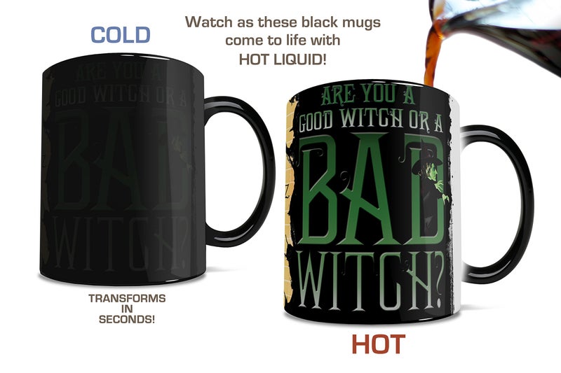 Morphing Mugs Wizard of Oz (Good Witch Bad Witch) Ceramic Mug, Black,11 fl oz - Image 3